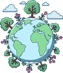 Beautiful blue Earth 03