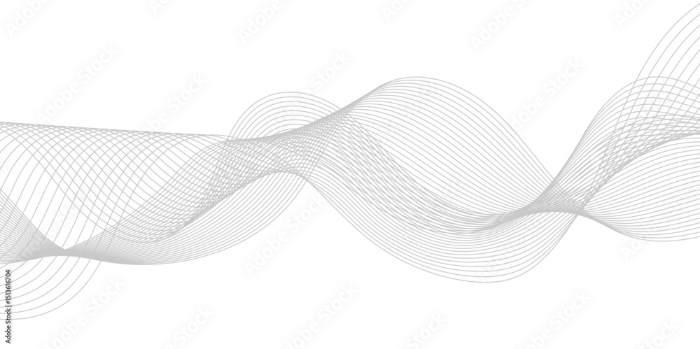 Poster abstract wavy curve lines background. modern template abstract design flowing particles wave digital