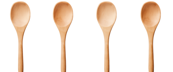 wooden spoon isolated on white