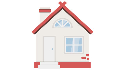 house on white background