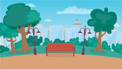 landscape with trees