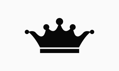 A vector  black crown design.