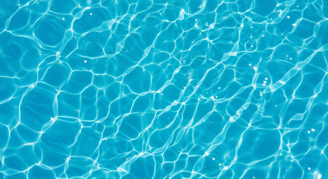 Crystal Clear Blue Water Texture Sparkling Pool Surface Background