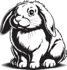 rabbit icon vector new version