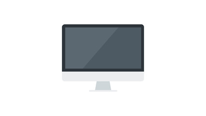 lcd monitor isolated on white