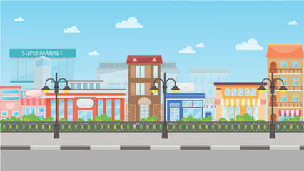 city street scene