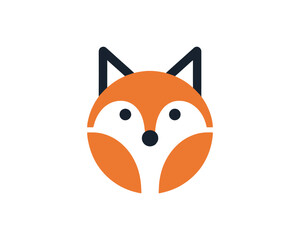 Obraz premium Fox symbol in clean child-friendly composition