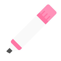 white board marker flat icon vector illustration.