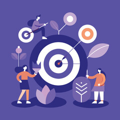 Team Working Together in Office Composition