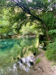 Obraz premium La rivière la Vis, Cévennes, France