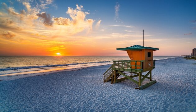 destin beach pensacola beach beach florida beach sunset emerald beaches sugar sand lifeguard post panhandle tropics paradise sunset