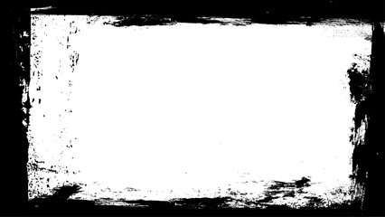 Grunge retro style frame for your projects photo. Grunge frame with white space