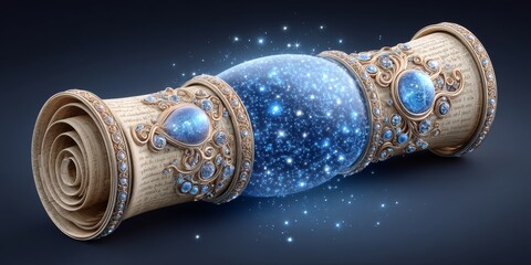 a fantasy support scroll glowing with speed enchantments to ensure instant responses