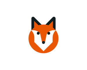 Fox graphic logo in clean flat shape