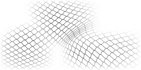 Curved net pattern. Seamless design for sportswear or equipment like soccer goals, volleyball nets, basketball hoops, hockey nets, and athletic gear.