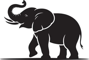 Elephant logo icon. Simple icon of elephant. Elephant flat icon. Elephant sign. Vector illustration