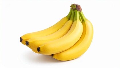 Bunch of bananas isolated on white background 