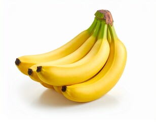 Bunch of bananas isolated on white background 
