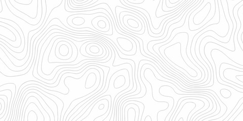  Topo contour map on white background, Topographic contour lines map seamless pattern.