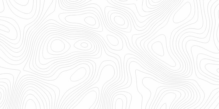  Topo contour map on white background, Topographic contour lines map seamless pattern.