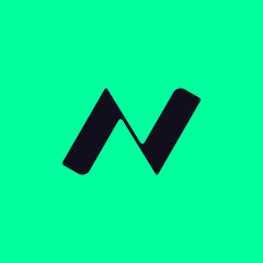 n logo, n letter logo, custom n letter logo, n minimal logo