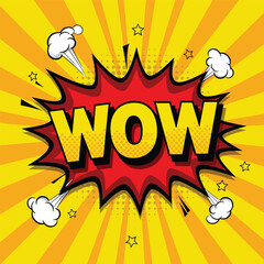 llustration of Wow template design