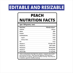 peach nutrition facts, Nutrition Facts, peach Nutrition Facts Label, peach Label,
