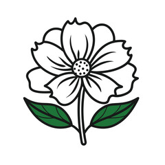 vector illustration of a flower