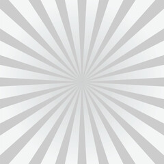 gray sunburst ray vector background design template