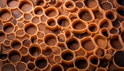 abstract grainy circle honeycomb rubber background