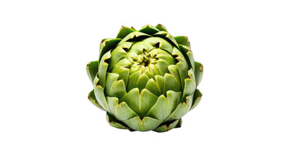 Obraz premium Fresh artichoke isolated on black background