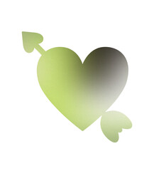 green leaf heart