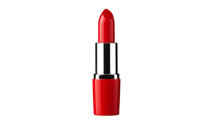 Fototapeta premium Classic red lipstick with black case on transparent background