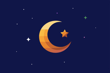 galactic night sky with nebulae forming islamic p.svg

