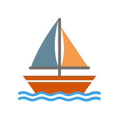 Marine Life, Nautical Elements line icon Vector of sea creatures, sailing, underwater exploration, sailboat, lighthouse, ship, anchor, compass, coral reef thin linear illustration.