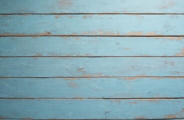 Fototapeta premium Vintage blue wood texture background. Old weathered painted wood planks, rustic wooden surface, shabby chic, blue color, horizontal wooden boards, natural weathered pattern.