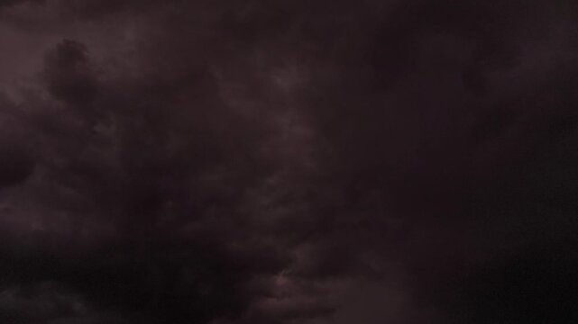 Terrorific landscape of sky dark and pink