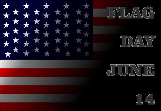 flag day june 14 with transparent background
