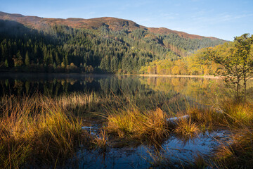 Fototapeta premium Loch Chon, Loch Lomond and Trossachs National Park, Scotland