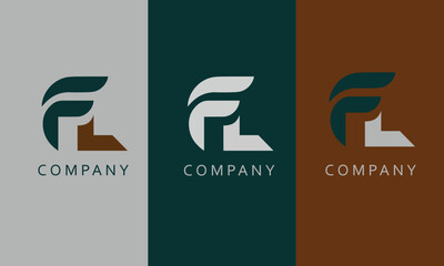 "Creative FL Letter Company Logo Vector Design"

