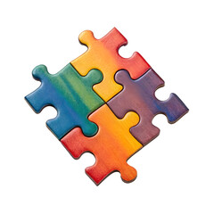 Fototapeta premium puzzle isolated on a transparent background