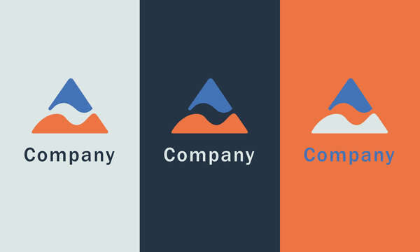 Modern Abstract 'A' Word Company Logo Design

