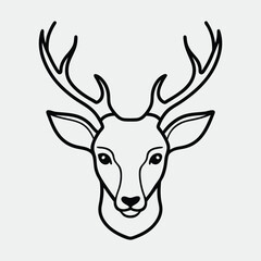 deer head isolated