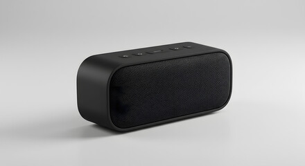 Compact Black Bluetooth Audio Device PNG