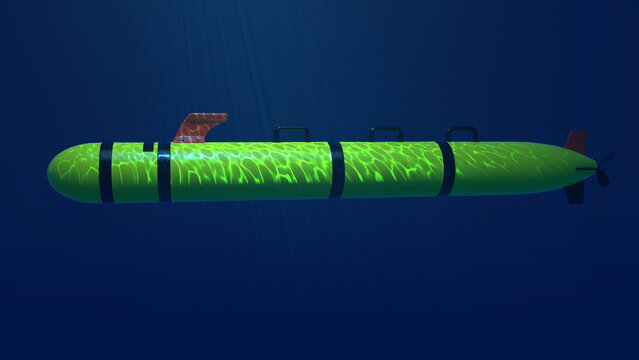 3D Unmanned Underwater Autonomous Drone Submarine