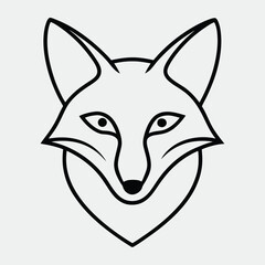 Obraz premium fox head icon