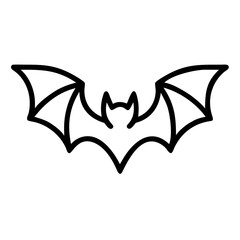 Abstract bat wings pair icon on transparent background for web and graphic design