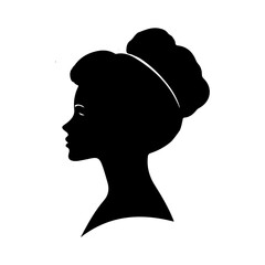 silhouette of a girl art