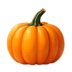 Obraz premium Orange Pumpkin on White Background – Autumn Harvest Gourd and Squash, Seasonal Food PNG file isolated on transparent background