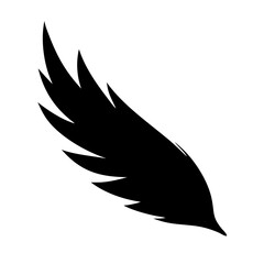 Silhouette five rounded petals in radial symmetry icon on transparent background for web and graphic design